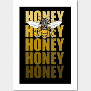 honey honeybee Posters and Art